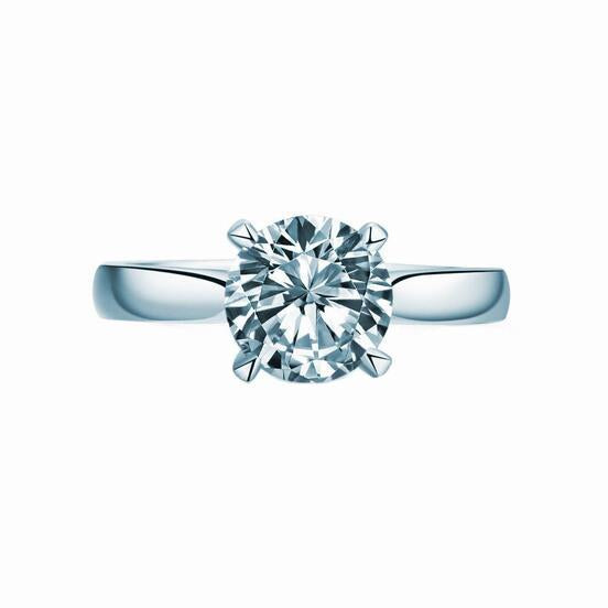 Classic Four Prong Setting CVD Diamond Ring