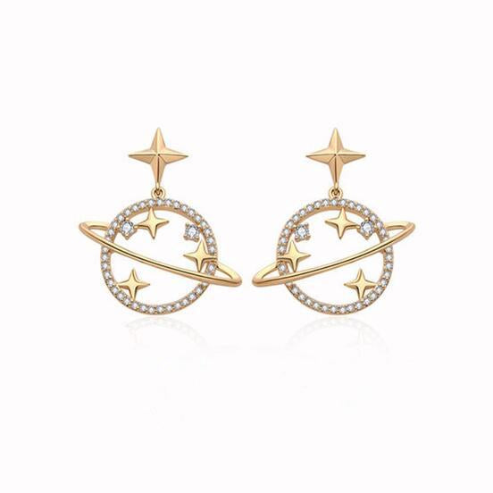 Fantastic Unique Universe and Stars Earrings