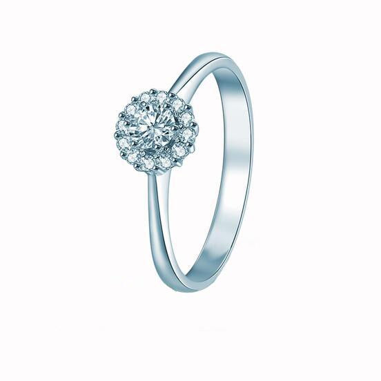 Flower Moissanite Ring