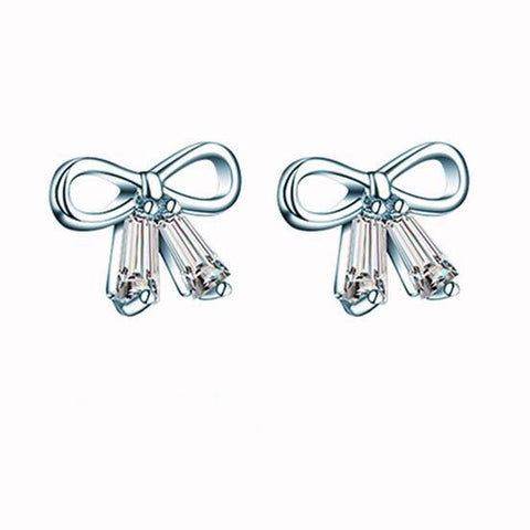 Fashionable Bow-shaped Stud Earrings