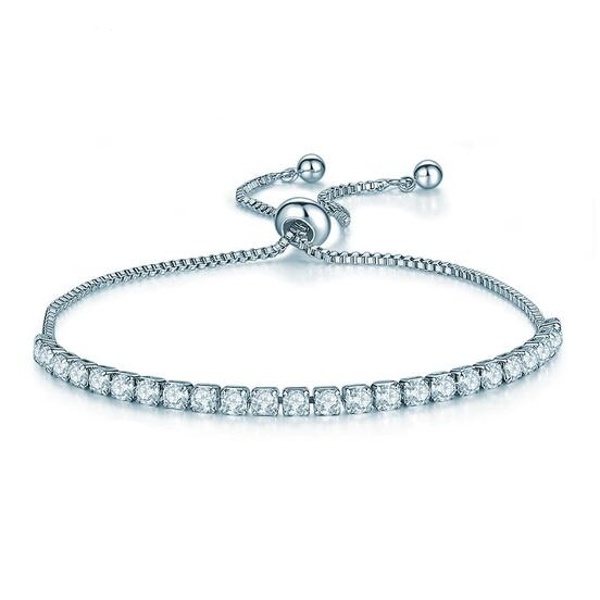 Single Row CVD Diamond Shiny Bracelet