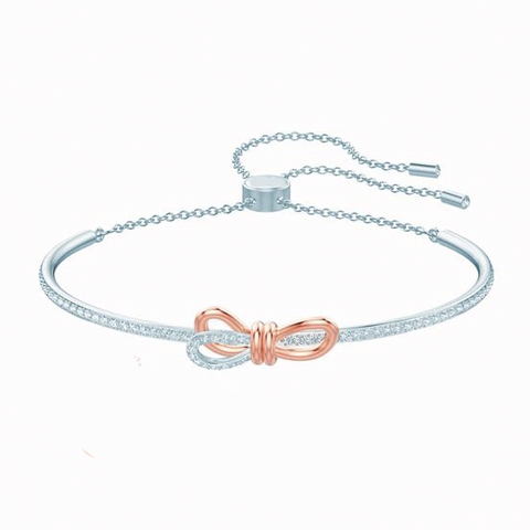 Delicate Bow Set with CVD diamond Bracelet