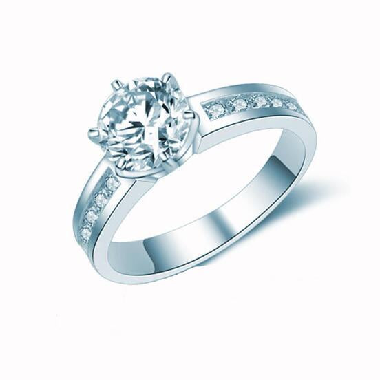 Special Design Six Prong Moissanite Ring