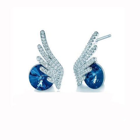 The Angel's Wings Crystal Delicate Earrings