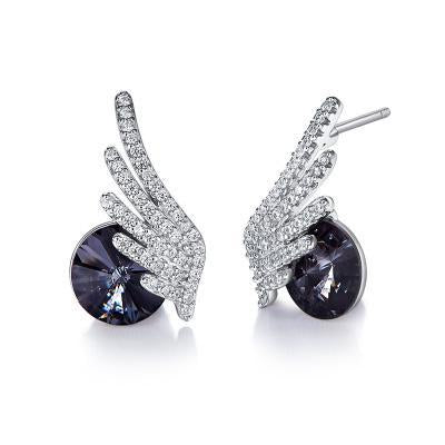 The Angel's Wings Crystal Delicate Earrings