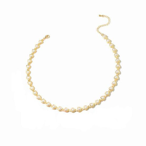 Unique and Graceful  Pearl Collarbone Necklace