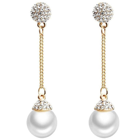 Delicate Detachable Pearl and CVD diamond Earrings