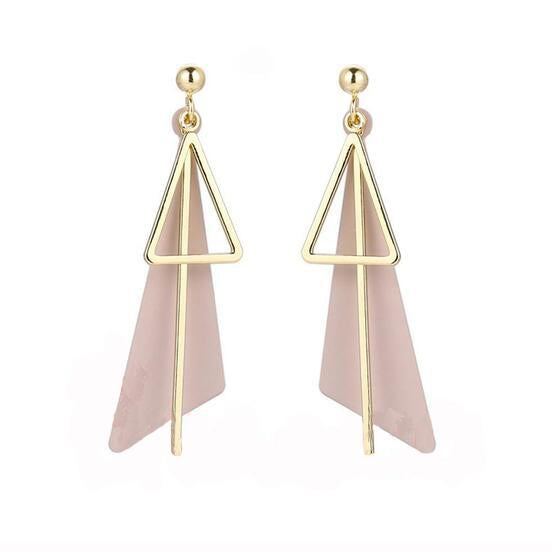 Irregular Geometric Triangle Earrings