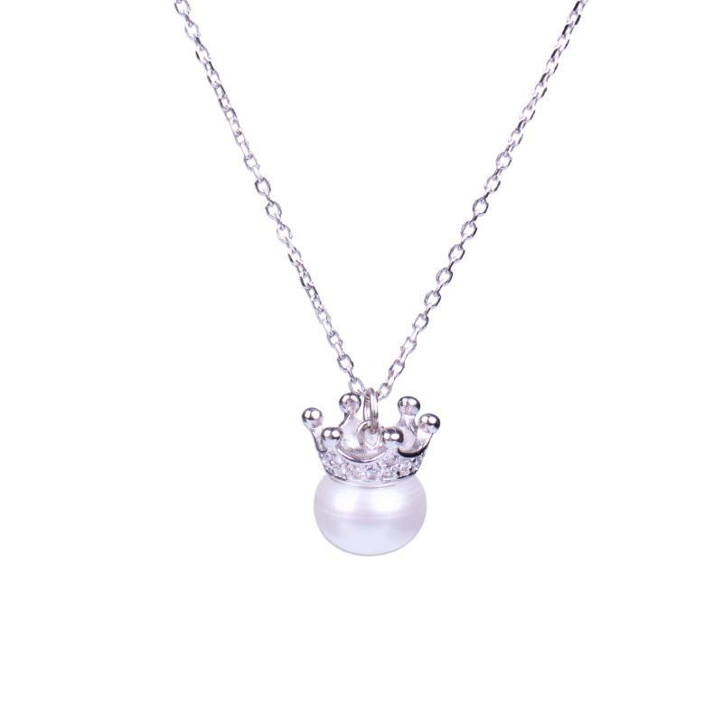 Light Luxury Elegant Crown Pearl Necklace