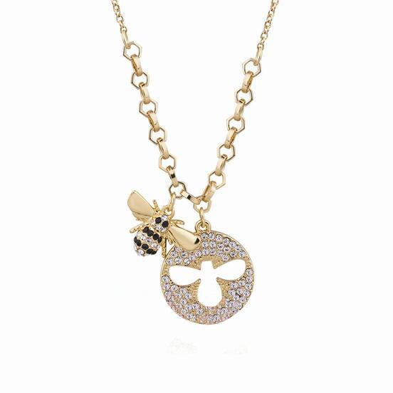 Delicate and Cute Bee Dancing Necklace