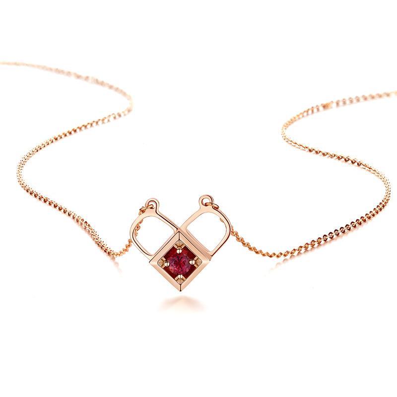 Rotatable Three Kinds of Style Convertible Lock Necklace