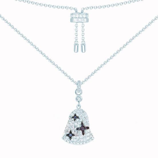 Wind Bell Set With CVD Diamond Necklace