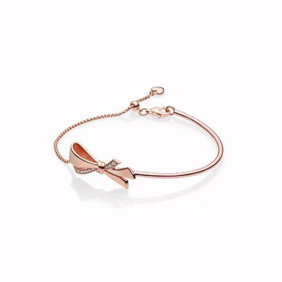 Delicate and Classic Bow Element Bracelet