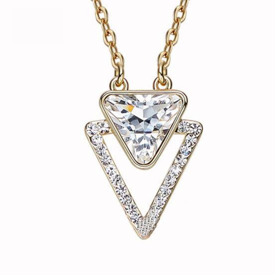 Geometric Triangle CVD Diamond Pendant