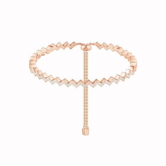 Z-shaped Bracelet Set with CVD diamond