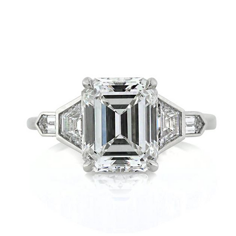 Emerald Cut Diamond Engagement Ring