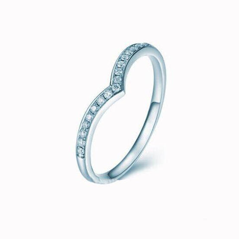 Single V-Shape CVD Diamond Ring