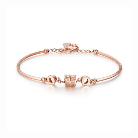 Rose Gold Fashionable Thin Waist Spring Bracelet