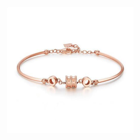 Rose Gold Fashionable Thin Waist Spring Bracelet