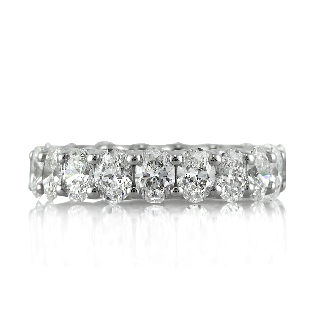 Oval Cut Diamond Eternity Band