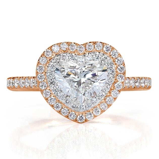 Heart Shaped Diamond Engagement Ring