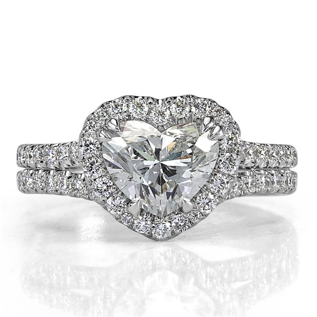 Heart Shaped CVD Diamond Engagement Ring