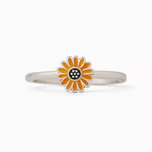 ENAMEL SUNFLOWER RING