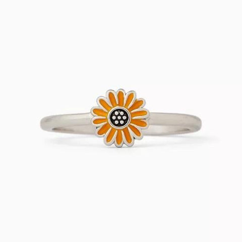 ENAMEL SUNFLOWER RING