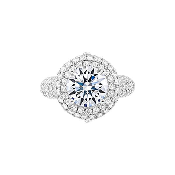 Cupid Eight Heart Eight Arrows Diamond Cut Wedding Ring