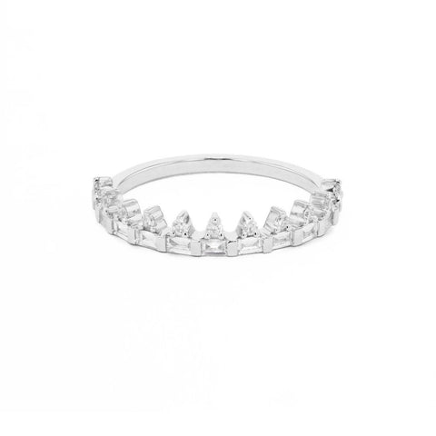 CROWN BAGUETTE RING