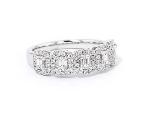 ALEXIS EMERALD CUT DIAMOND RING