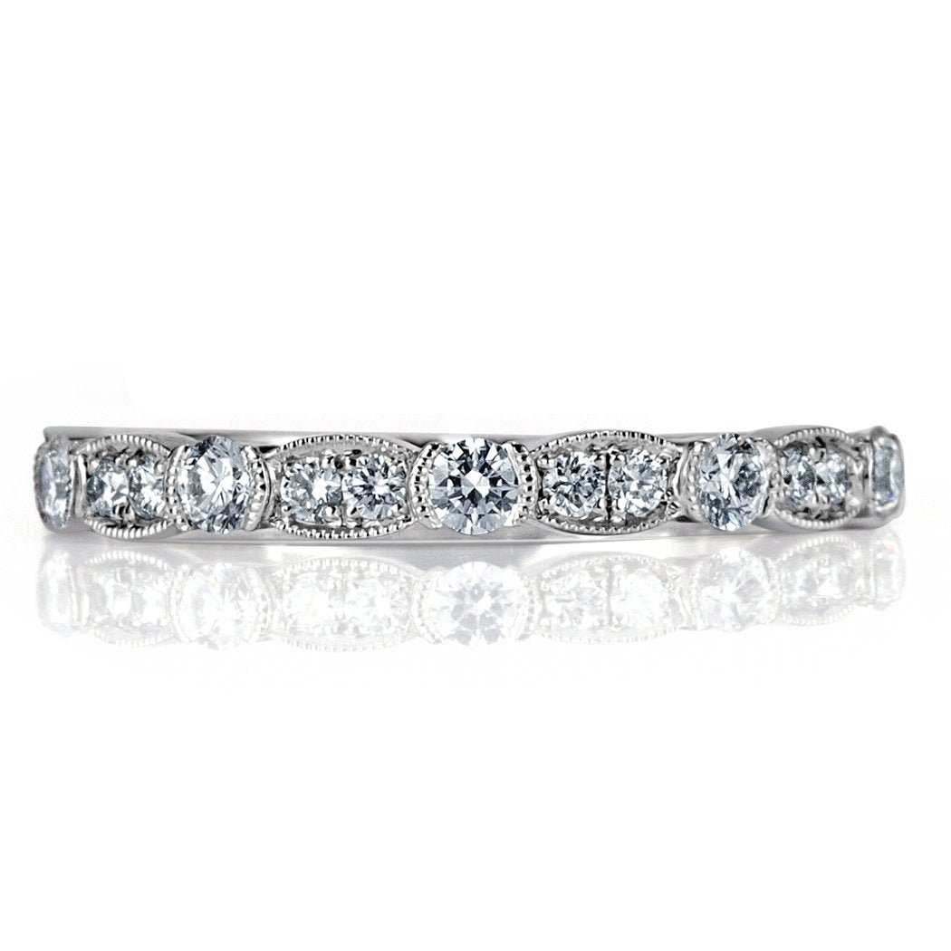 Round Brilliant Cut Diamond Wedding Band