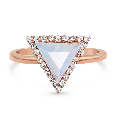 Triangle Shaped Engagement Ring