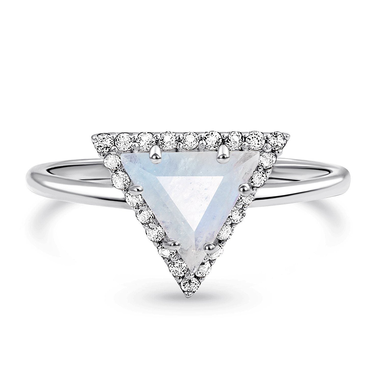 Triangle Shaped Engagement Ring