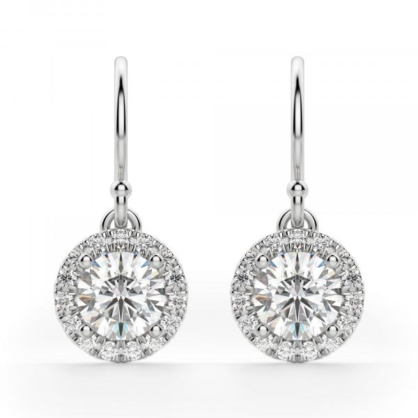 Berlin Round Cut Drop Earrings