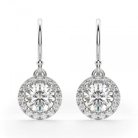 Berlin Round Cut Drop Earrings