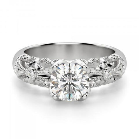Round Brilliant Cut Diamond Engagement  Ring
